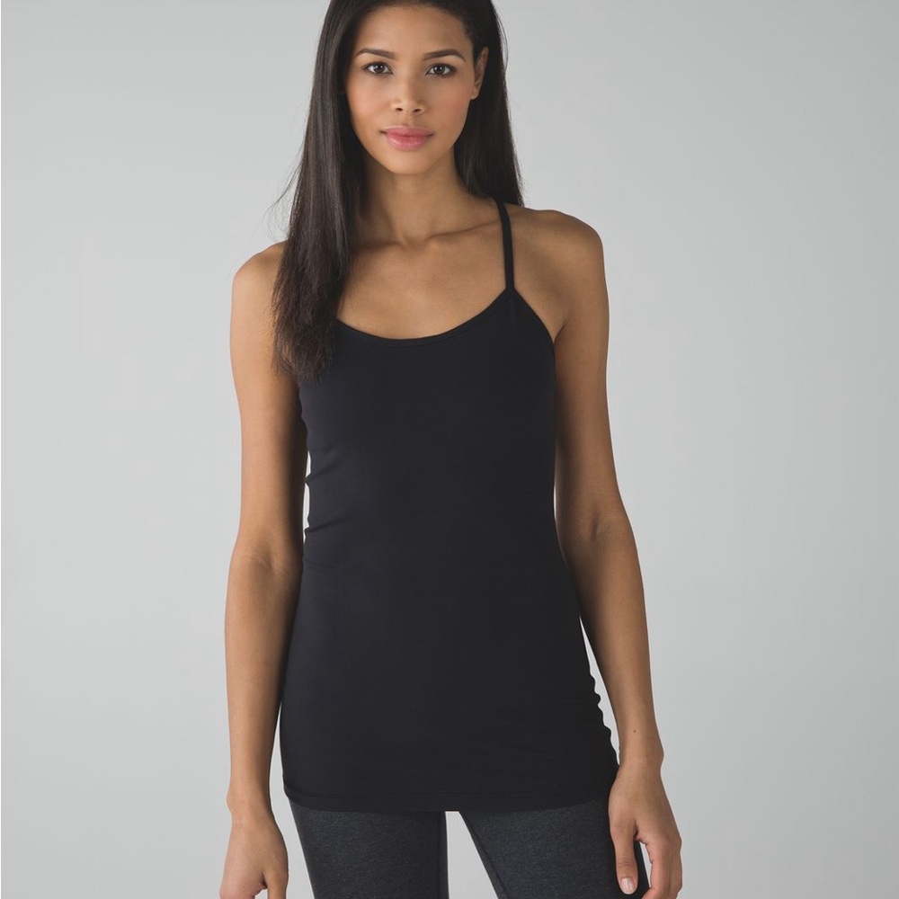 lululemon athletica Black Power Y Tank